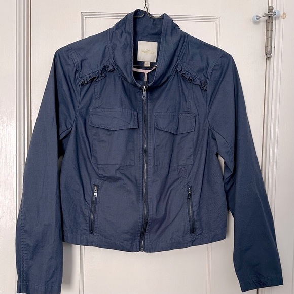 ModCloth Utility Jacket Navy L - Picture 2 of 12